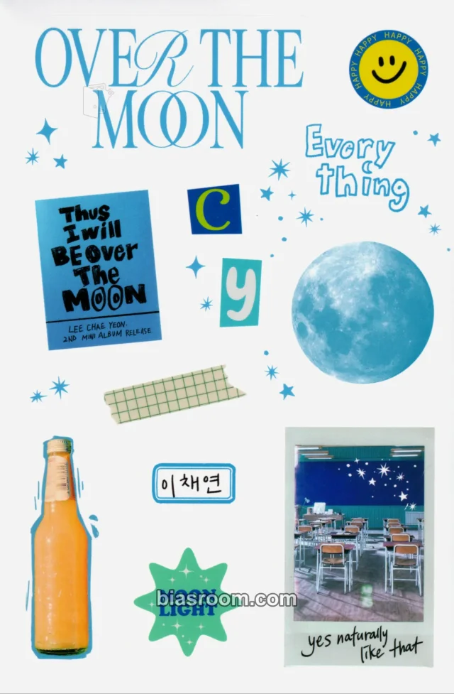 Lee Chaeyeon - Over The Moon Album album inclusion sticker sheet day version