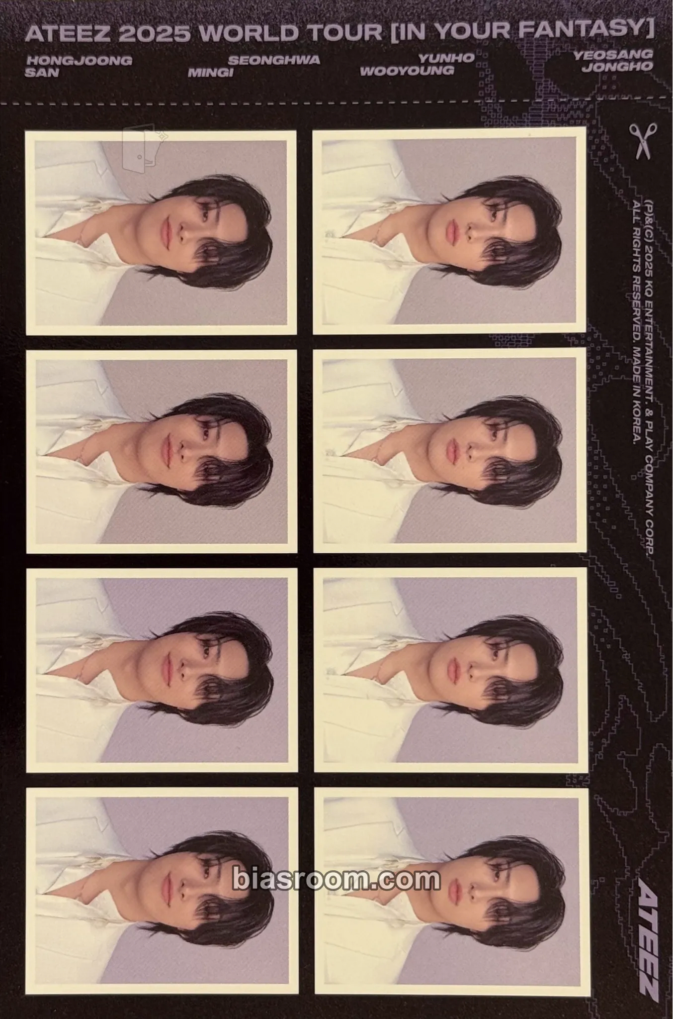 Mingi In Your Fantasy World Tour 2025 - 2026 Photocard - ATEEZ - ATEEZ K-pop photocard