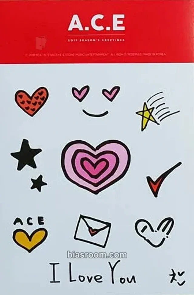 A.C.E - Kang Yuchan - A.C.E 2019 SEASON'S GREETINGS Other kit inclusion item set season's greetings sticker sheet