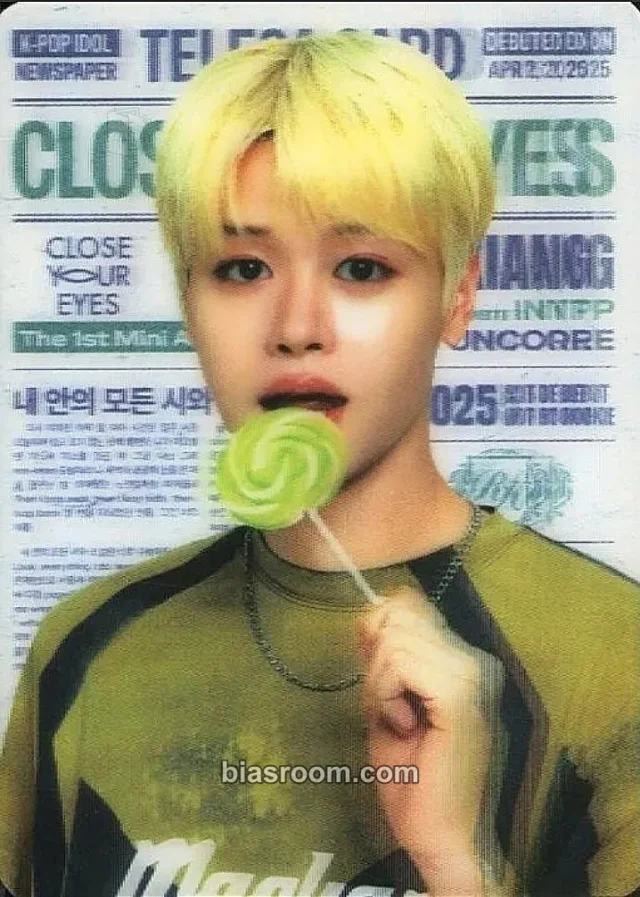CLOSE YOUR EYES - Ma Jingxiang - TELECA 2025 K-POP ROOKIE COLLECTION CARDS Other lenticular trading card trading pack