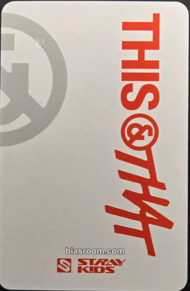 Stray Kids - Felix - This & That Album album photocard fanclub version back