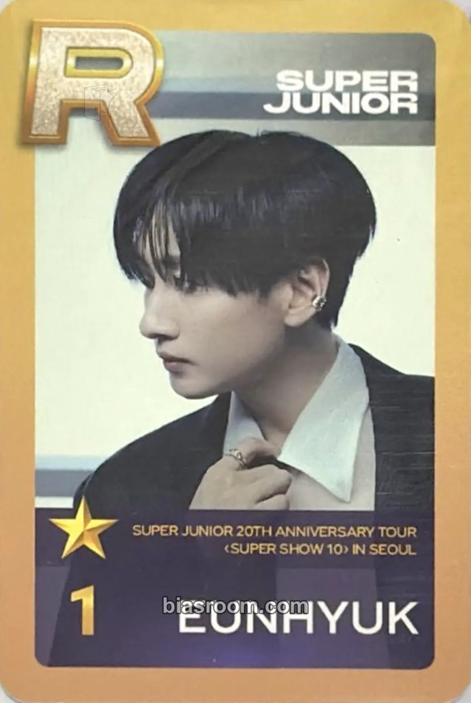 Eunhyuk SUPERSTAR SMTOWN Photocard - SUPER JUNIOR - SUPER JUNIOR K-pop photocard