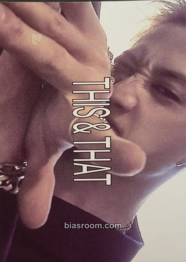 Stray Kids - Bang Chan - This & That Album sticker fans album version