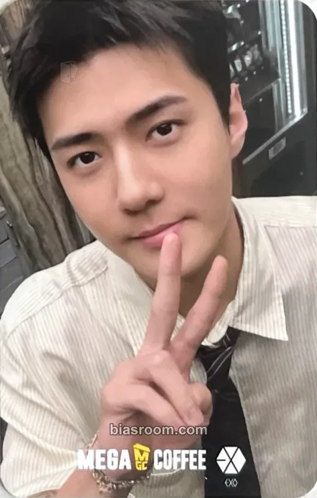 EXO - Sehun - EXO × MEGA MGC COFFEE Other brand collaboration mega coffee cafe event photocard set