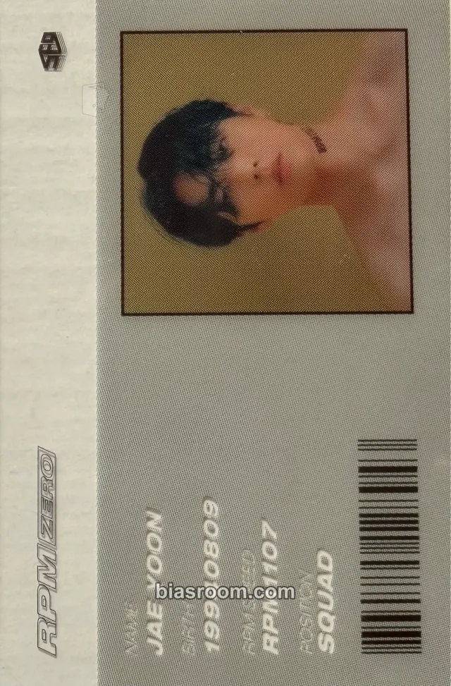 SF9 - Jaeyoon - RPM Album album inclusion id card zero version