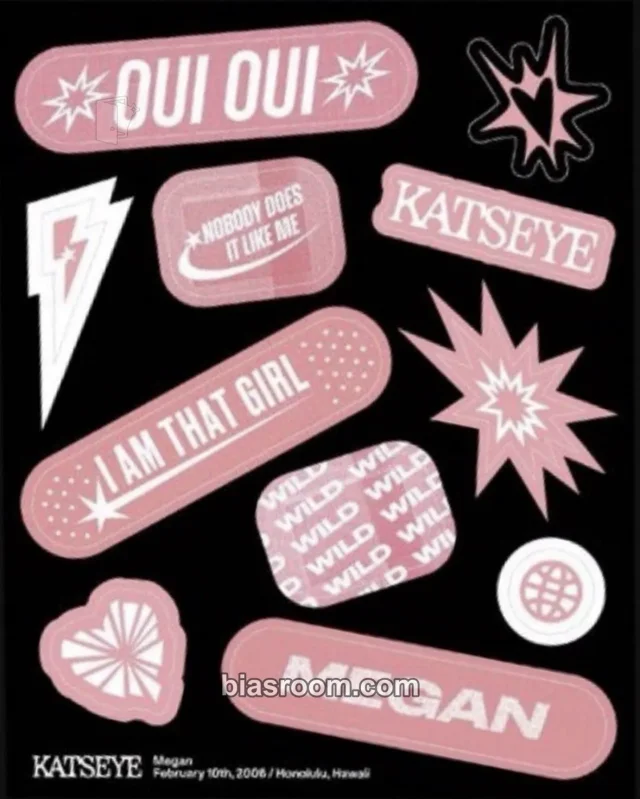 KATSEYE - Megan - WILD Album sticker sheet album inclusion member version