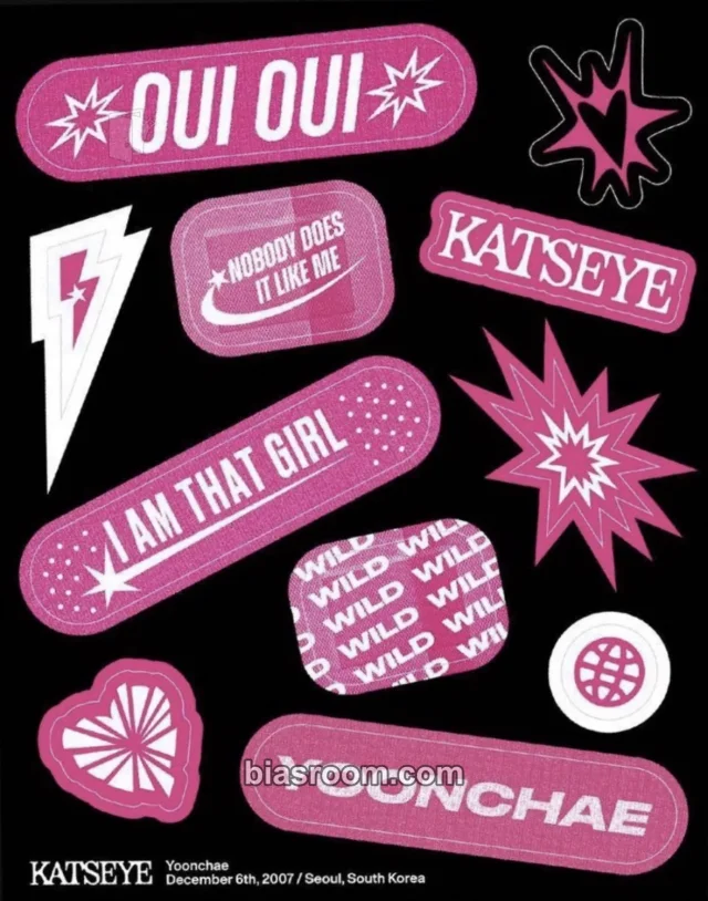 KATSEYE - Yoonchae - WILD Album album inclusion sticker sheet member version