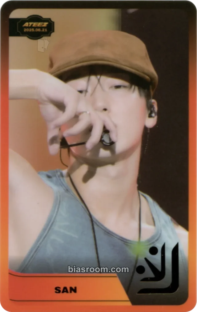 ATEEZ - San - Higher Timepiece × ATEEZ Other pvc card B version round 11 special version