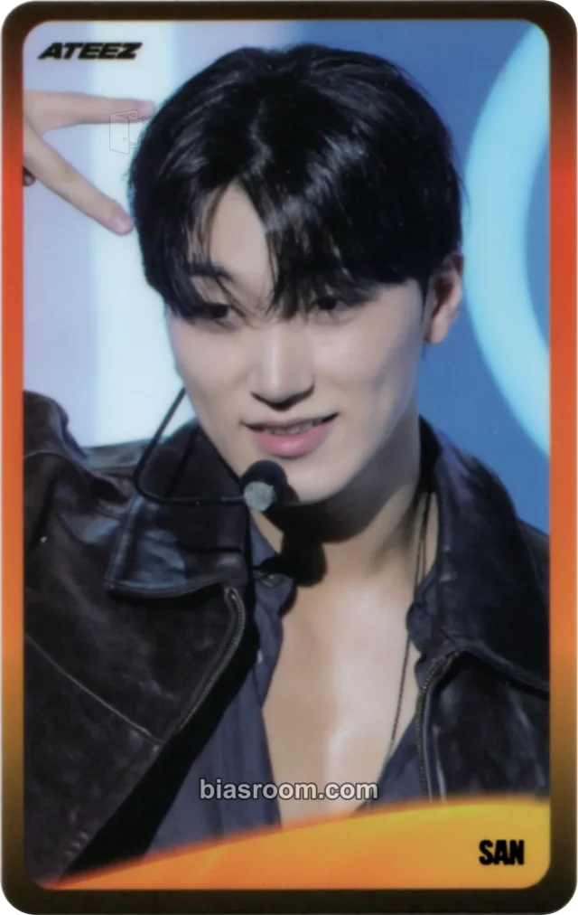 ATEEZ - San - Higher Timepiece × ATEEZ Other pvc card C version round 11 special version