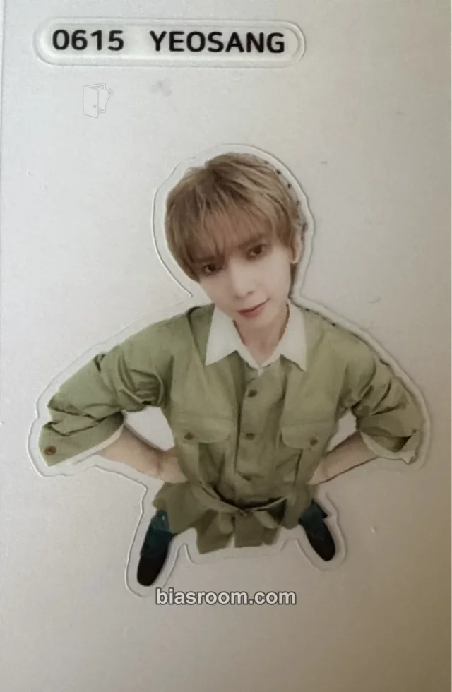 ATEEZ - Yeosang - GOLDEN HOUR : Part.5 Album sticker pob (pre-order benefit) hellolive
