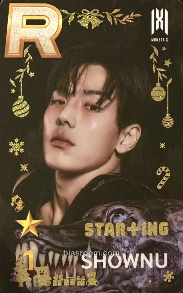 MONSTA X - Shownu - Superstar Starship Event holographic (hologram) superstar christmas event pvc card