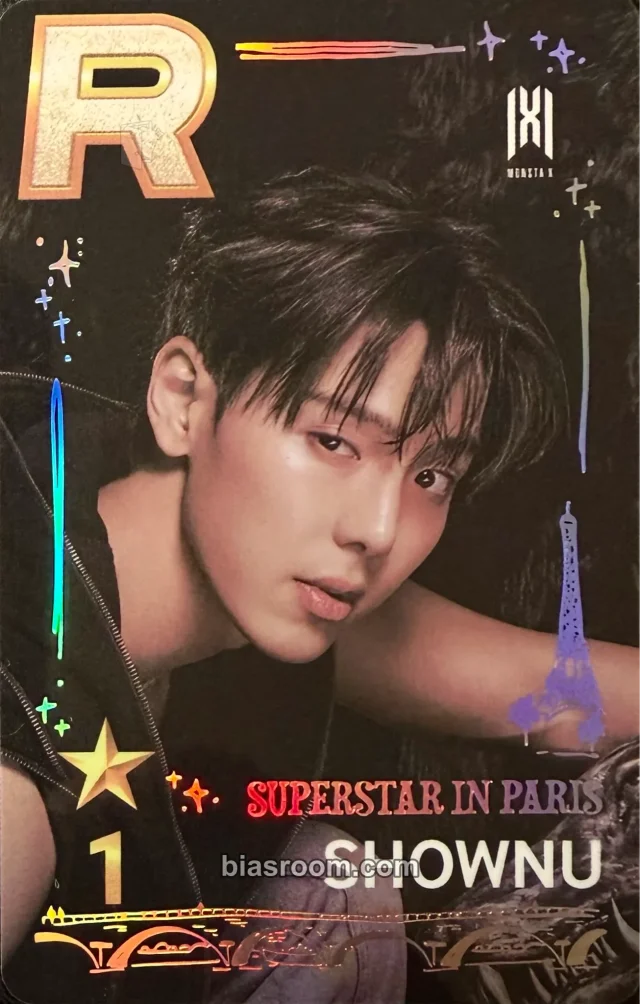 MONSTA X - Shownu - Superstar Starship Event superstar paris pvc card holographic (hologram)