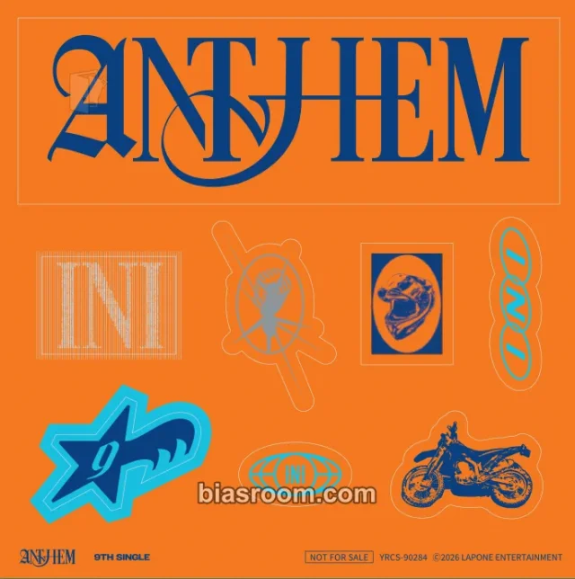 INI - ANTHEM Album album inclusion one team version sticker sheet first press only