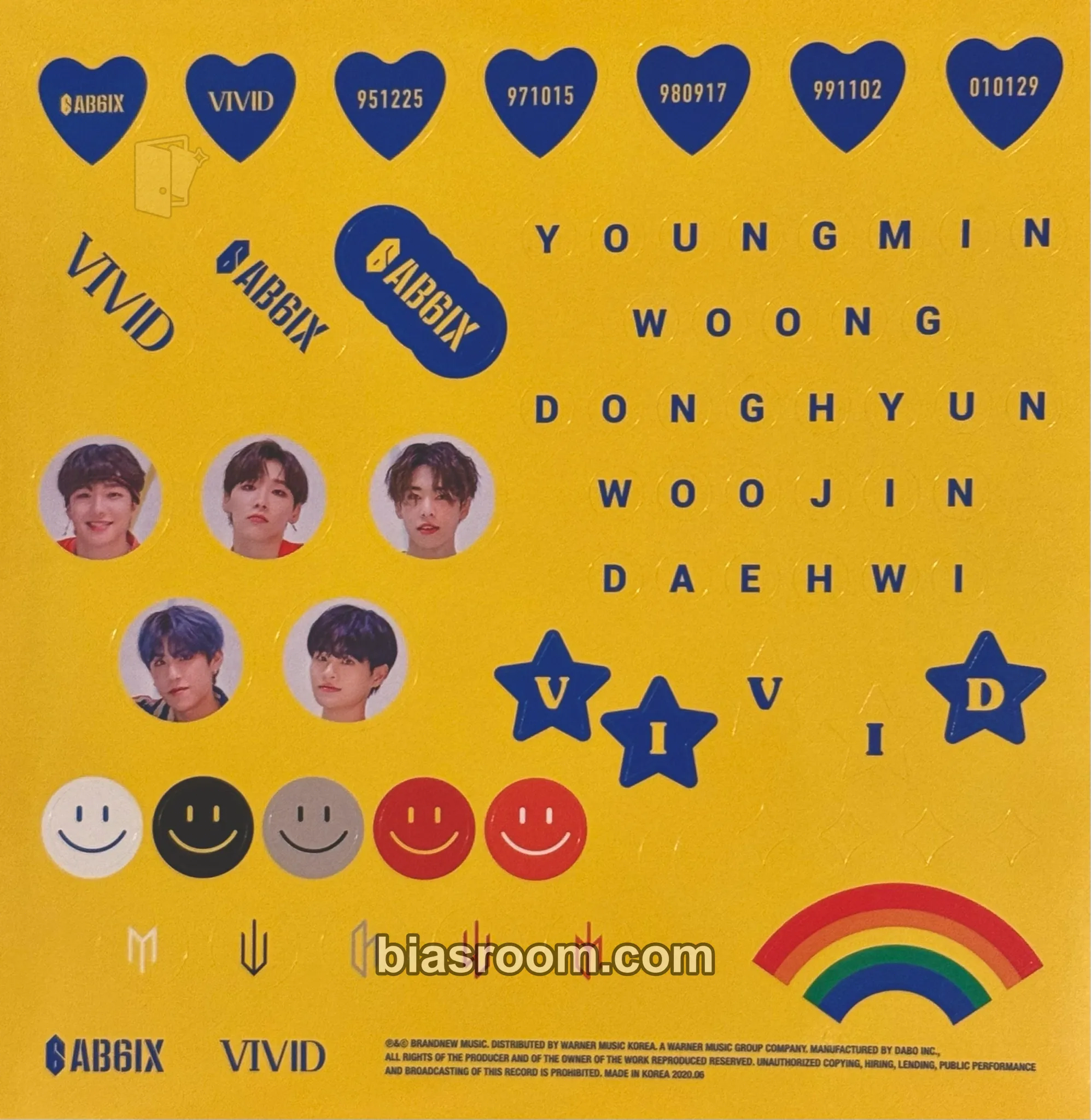 VIVID Photocard - AB6IX - AB6IX K-pop photocard