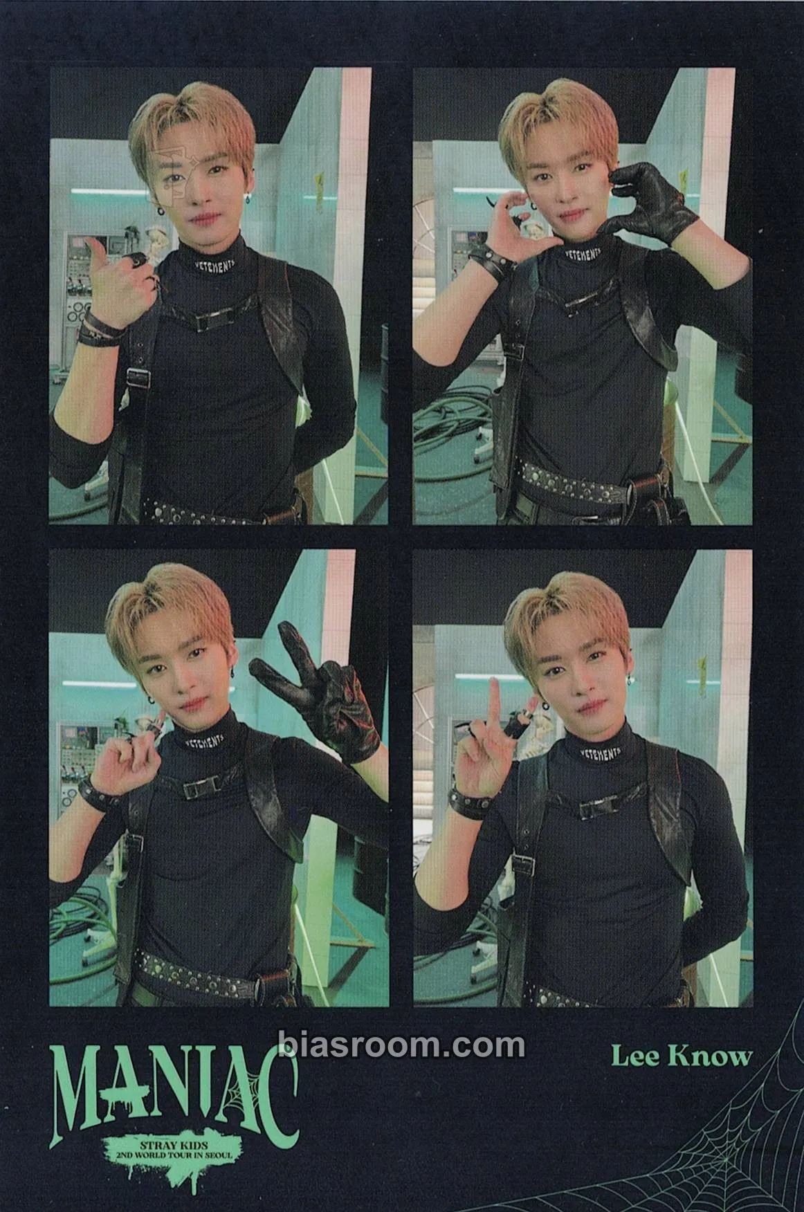 Lee Know Maniac World Tour Photocard - Stray Kids - Stray Kids K-pop photocard