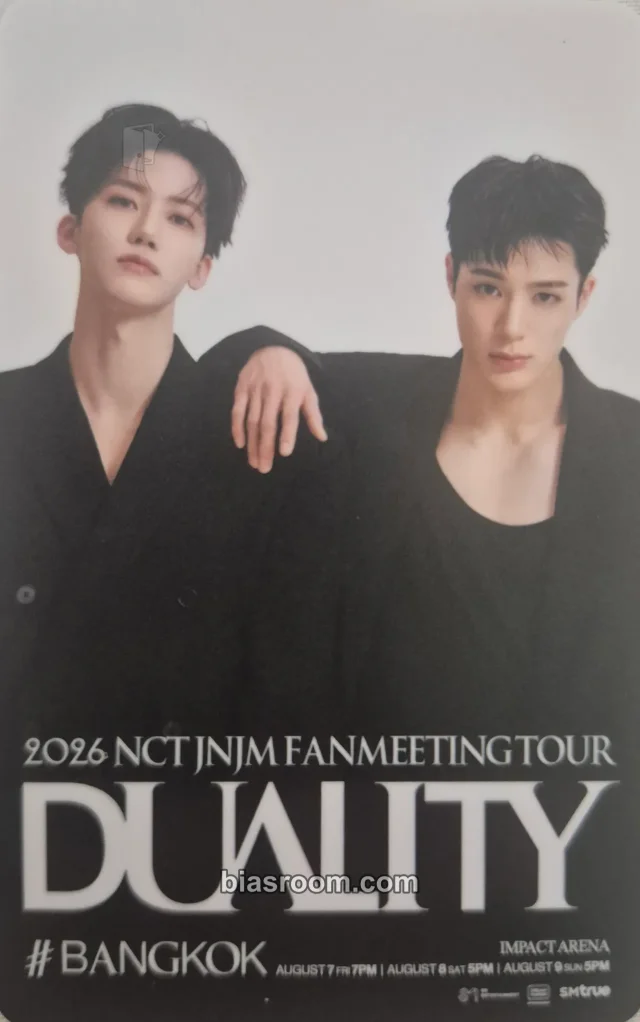 NCT - Jaemin & Jeno - Duality - 2026 JNJM Fanmeeting Tour Event ticket entrance / attendance benefit bangkok