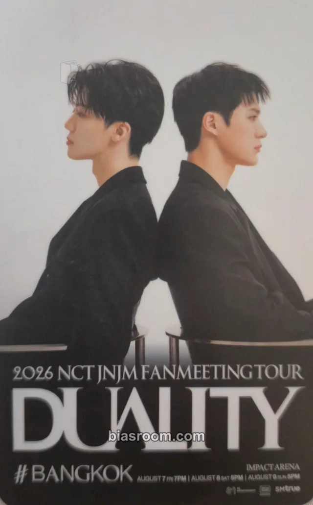 NCT - Jeno & Jaemin - Duality - 2026 JNJM Fanmeeting Tour Event ticket entrance / attendance benefit bangkok