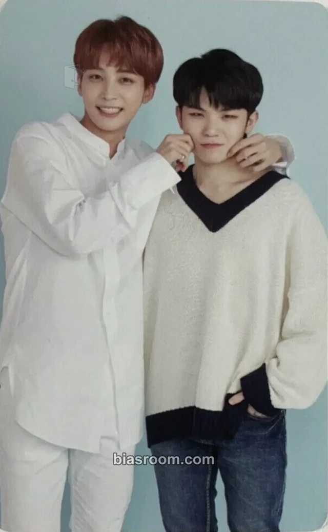 SEVENTEEN - Jeonghan & Woozi - 2018 2ND SEVENTEEN IN CARAT LAND Event A version fan meeting merch photocard trading card
