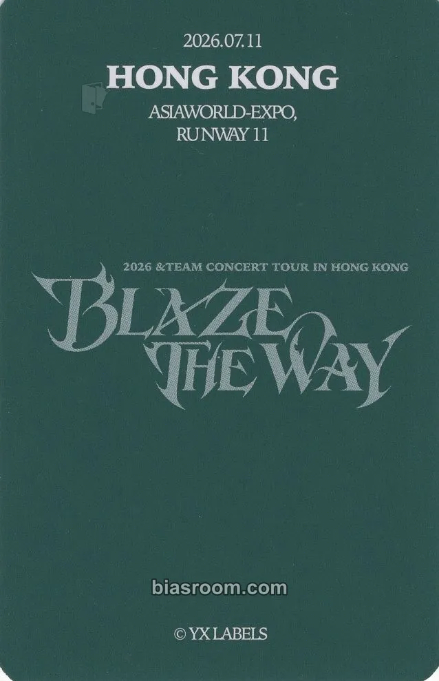 Fuma 2026 &TEAM CONCERT TOUR 'BLAZE THE WAY' トレカ - &TEAM | Bias