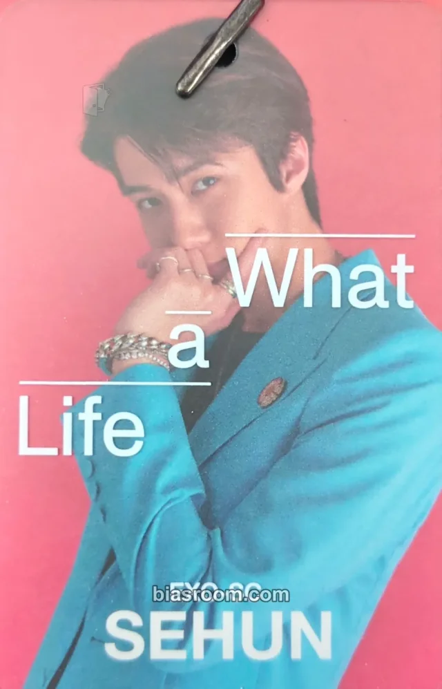 EXO - Sehun - What a Life Album album inclusion name tag P Version