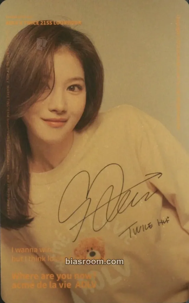 TWICE - Sana - TWICE x Acmé De La Vie (ADLV) Other brand collaboration acmé de la vie gold photocard