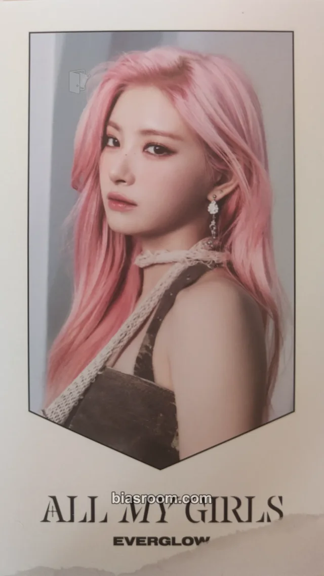 EVERGLOW - Yiren - All My Girls Album savage version album inclusion message card