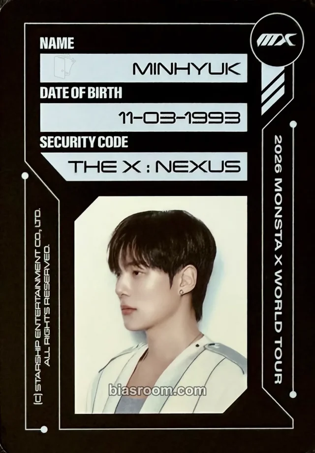 MONSTAX　CHAMPION　ミニョク　トレカ&ステッカーセット Minhyuk MINHYUK X CHAMPION トレカ - MONSTA X | Bias Room