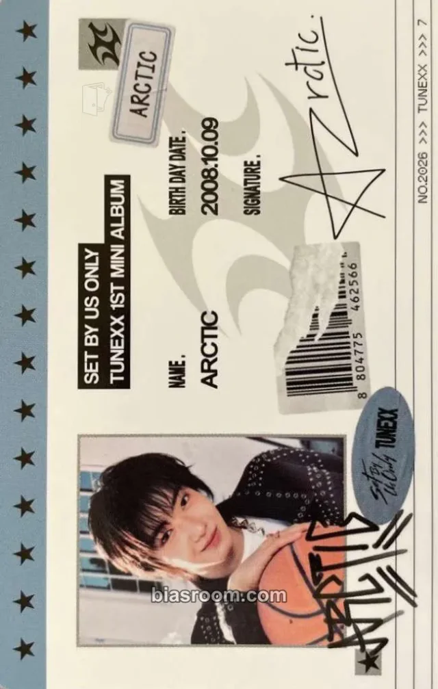 TUNEXX - Arctic - SET BY US ONLY Album album photocard id card