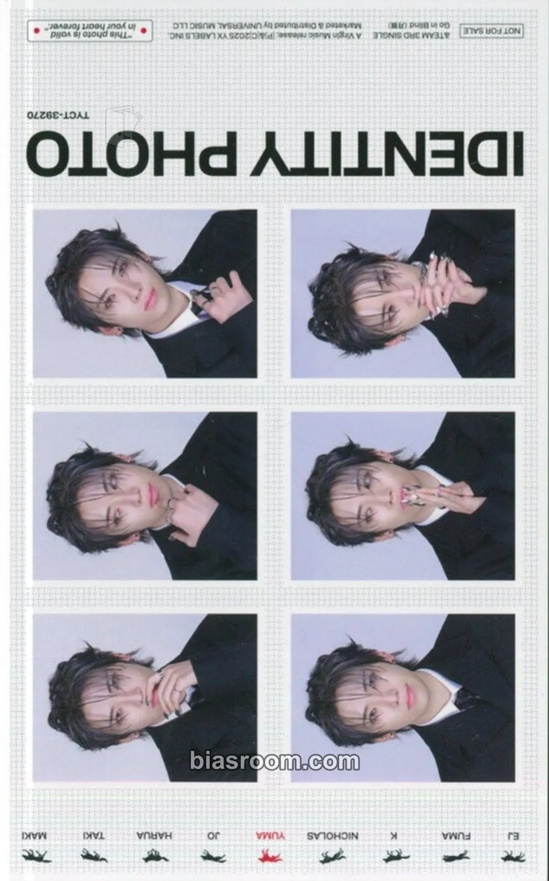 Fuma Go in Blind - EP Photocard - &TEAM | Bias Room