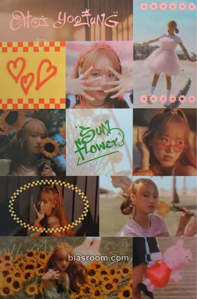 Choi Yoojung - Choi Yoojung - Sunflower Album sticker sheet album inclusion