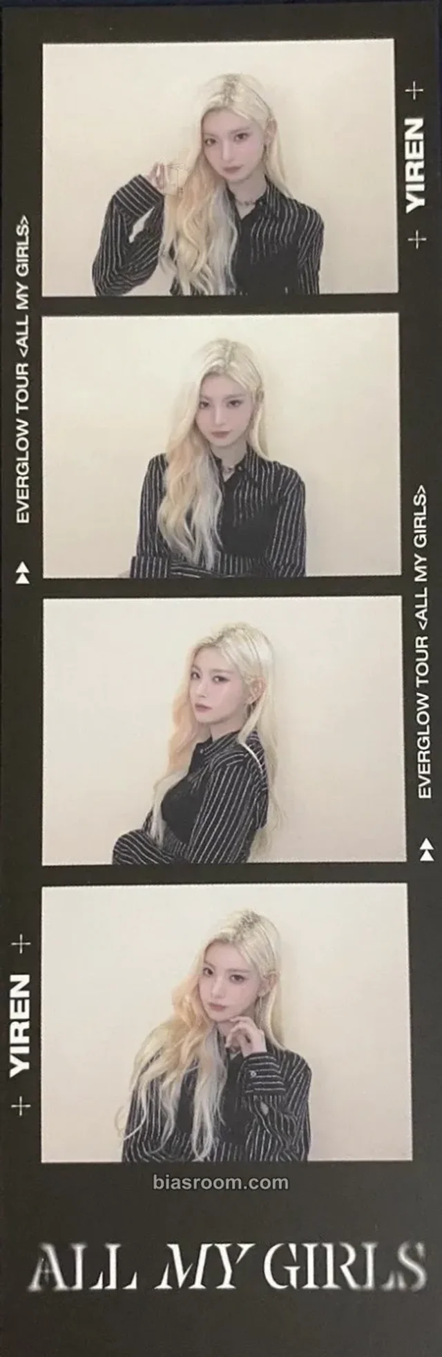 EVERGLOW - Yiren - All My Girls US Tour 2023 Event 4 cut photo item set merch inclusion merch pack photo strip