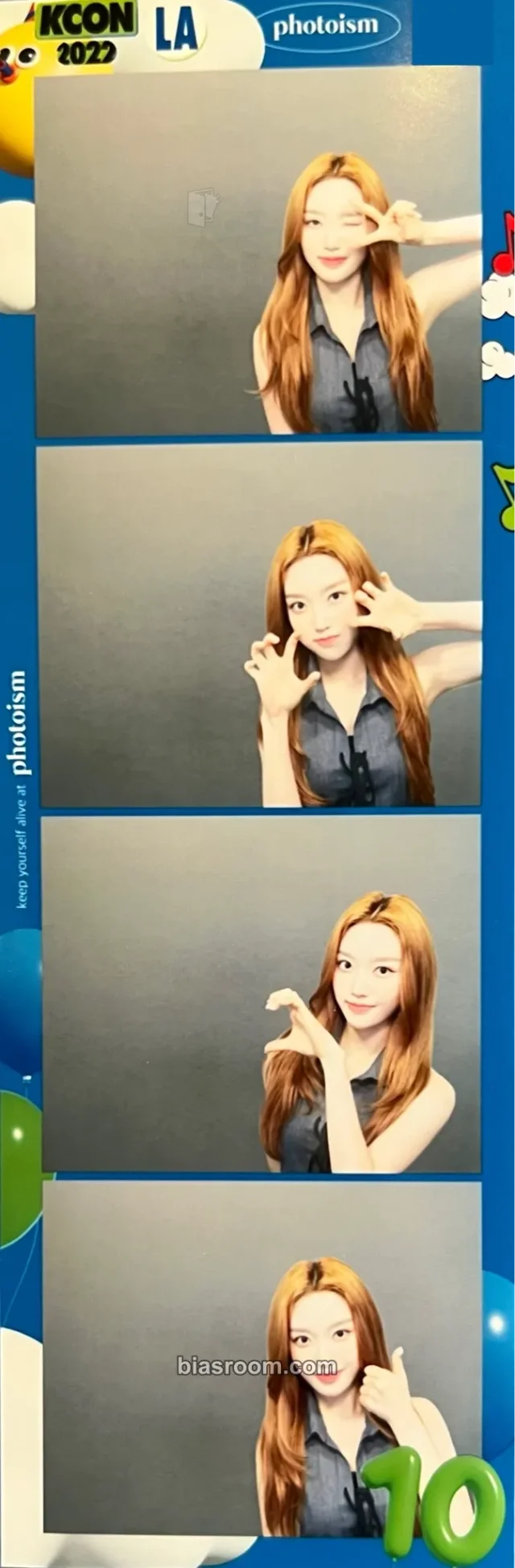 LOONA - Go Won - KCON LA 2022 Event kcon photoism 4 cut photo