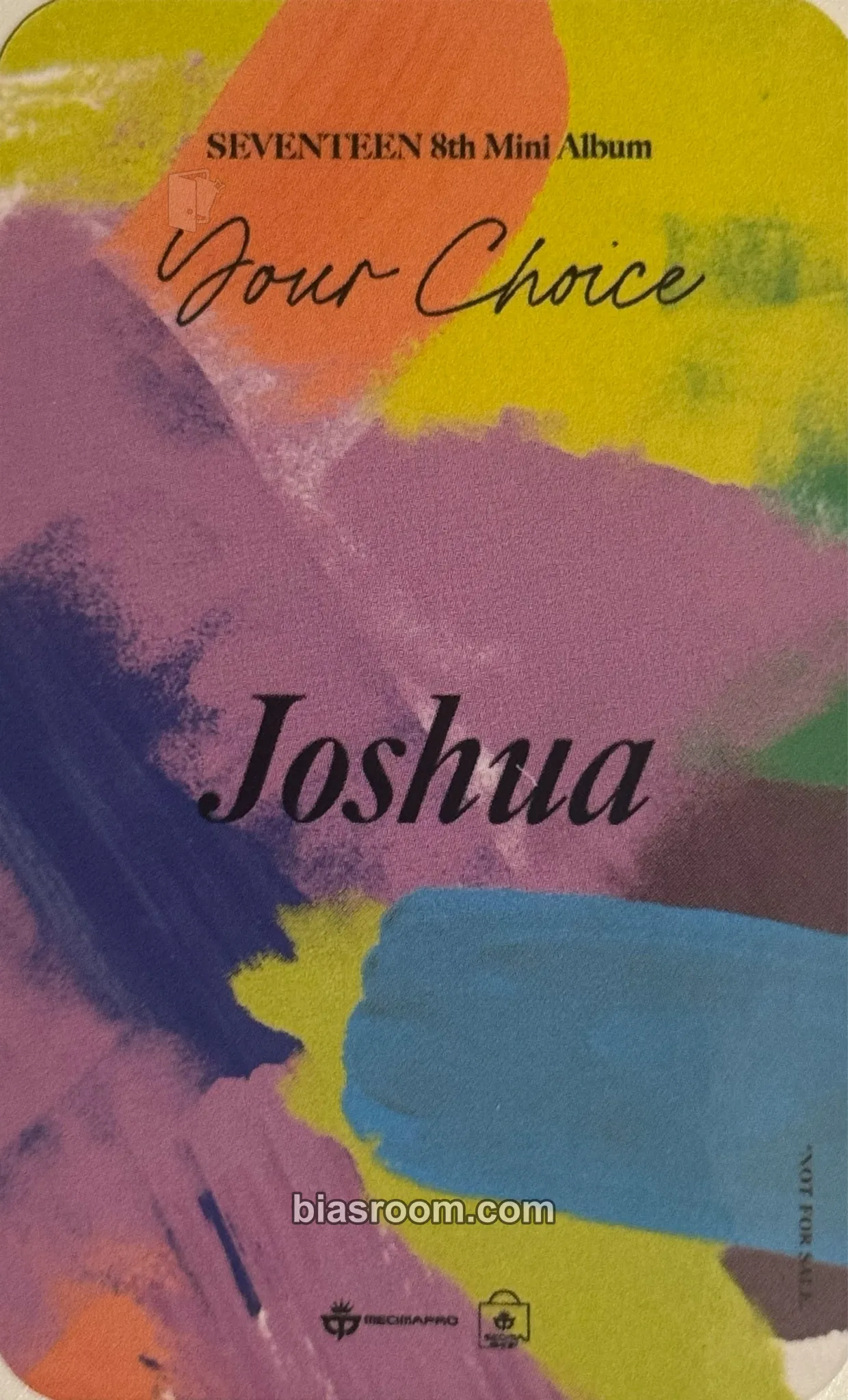 Joshua Your Choice Photocard - SEVENTEEN | Bias Room