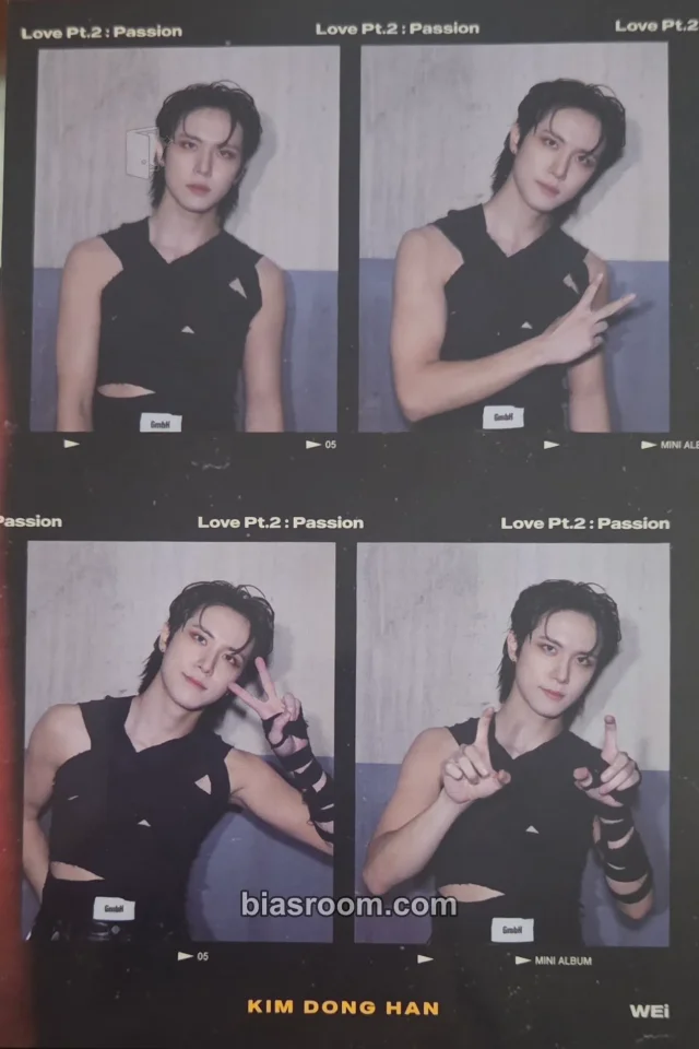 WEi - Donghan - Love Pt.2 : Passion Album passion of love version album inclusion film