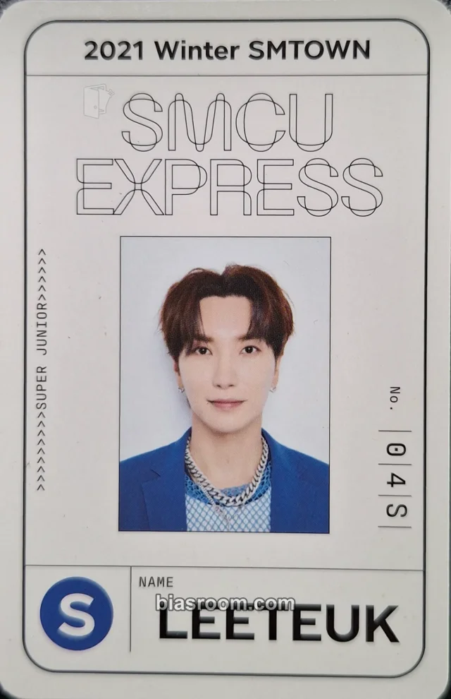 Leeteuk SUPER JUNIOR 2021 Winter SM Town: SMCU Express K-pop photocard