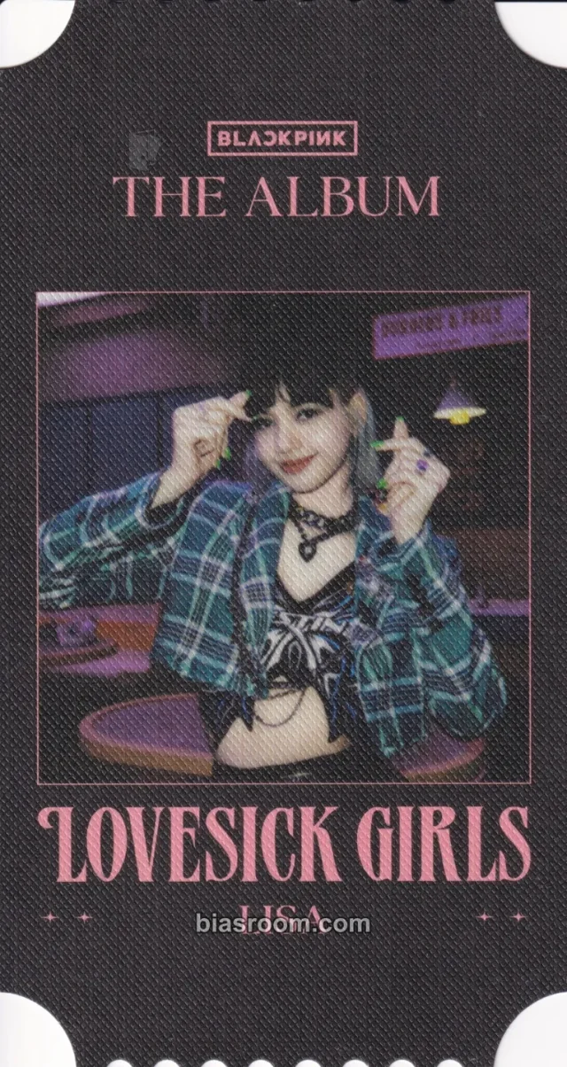 BLACKPINK LISA THE ALBUM トレカ　未開封 BLACKPINK LISA THE ALBUM トレカ 未開封 Lisa THE ALBUM トレカ