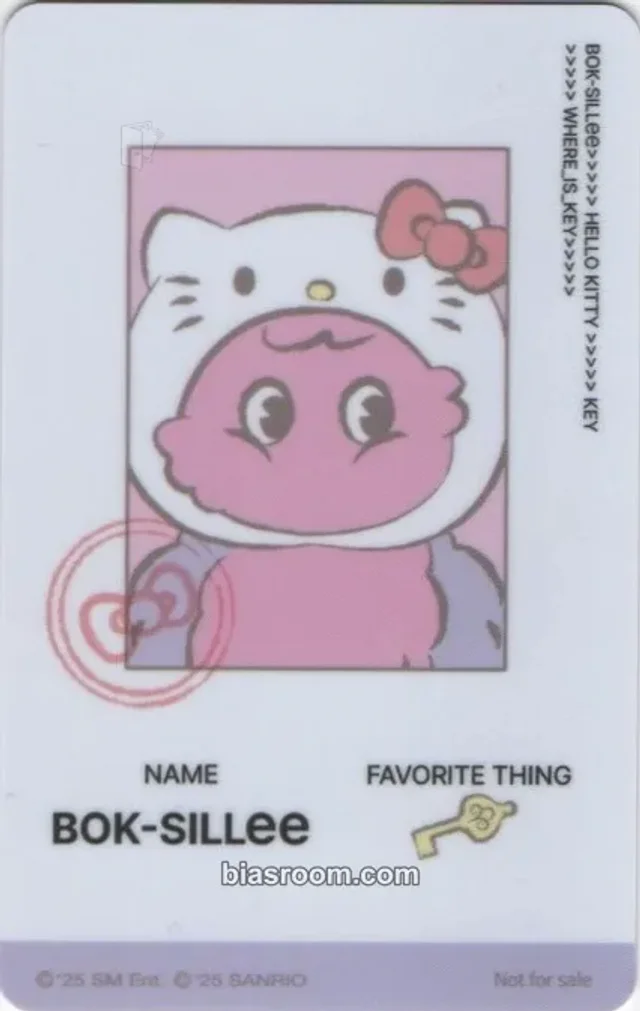 Key - Key - Where is Key? with Hello Kitty Event pop-up special gift/benefit id card
