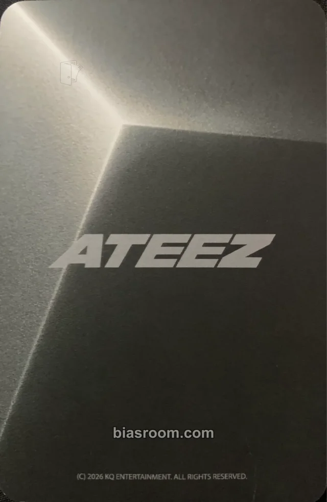 ATEEZ - Yunho - Fanplday Other merch photocard cup sleeve brand collaboration back