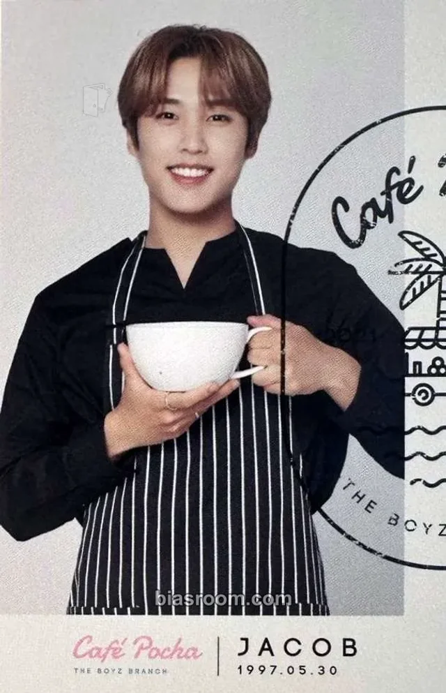 THE BOYZ - Jacob - CAFÉ POCHA - The Boyz Branch Event mini postcard