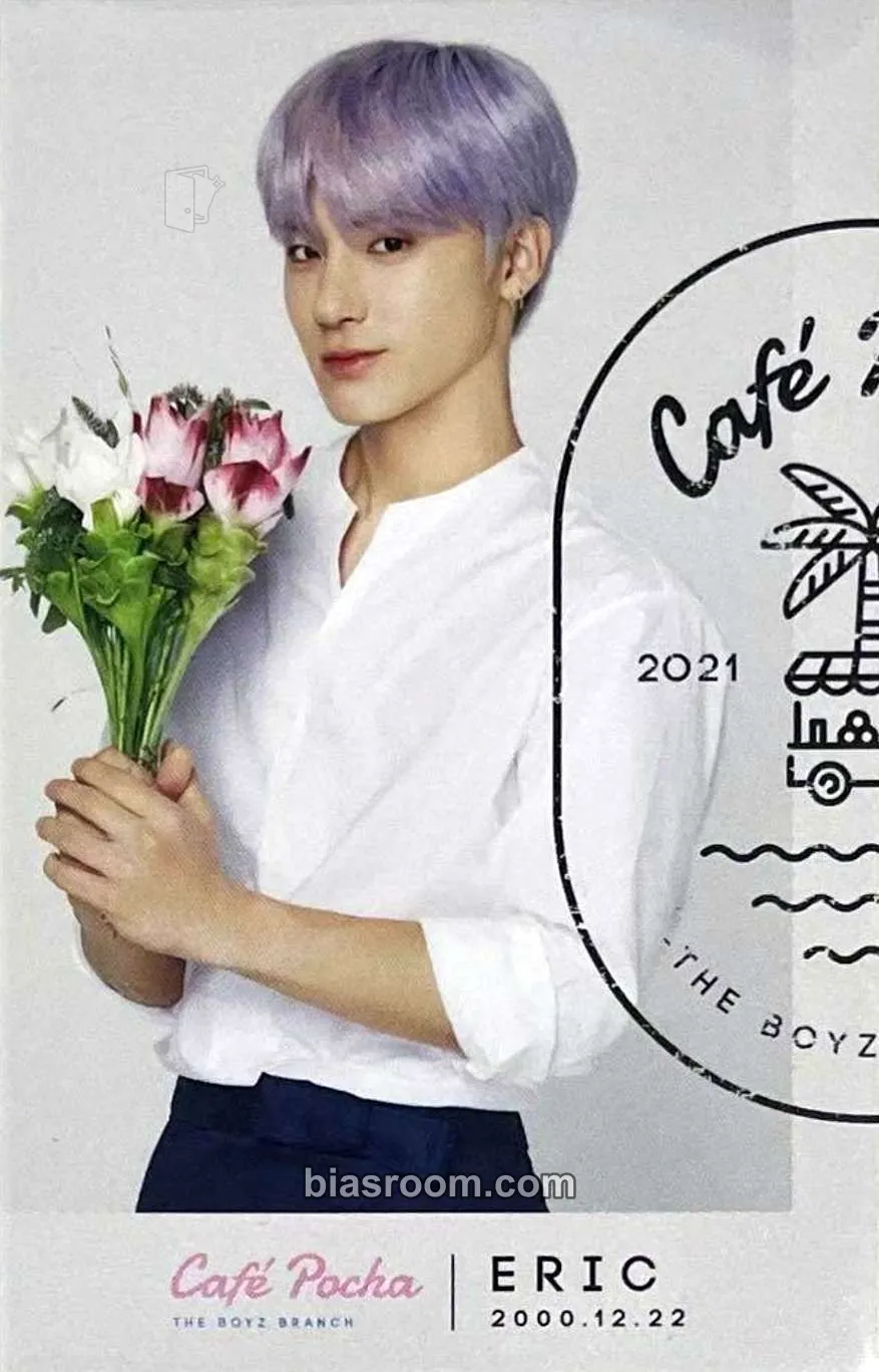 Eric CAFÉ POCHA - The Boyz Branch Photocard - THE BOYZ - THE BOYZ K-pop photocard