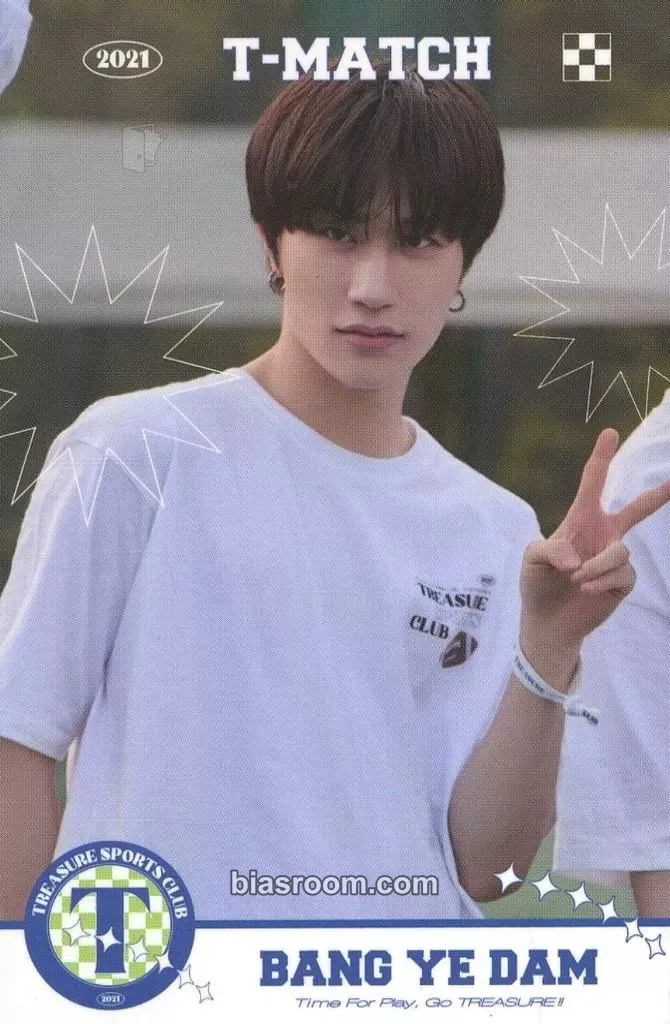 Bang Yedam SPORT CLUB T-MATCH 2021 Photocard - TREASURE - TREASURE K-pop photocard