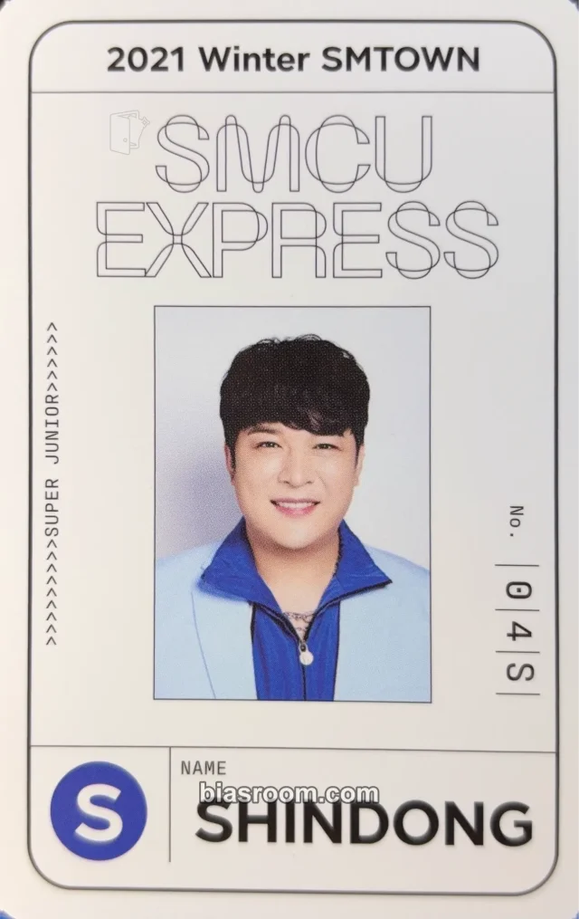 Shindong SUPER JUNIOR 2021 Winter SM Town: SMCU Express K-pop photocard