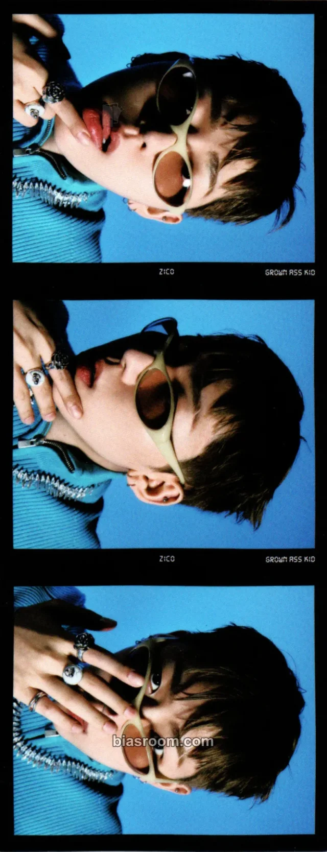 Block B - Zico - Grown Ass Kid (Zico Solo) Album pob (pre-order benefit) weverse global shop (wvg) transparent/translucent