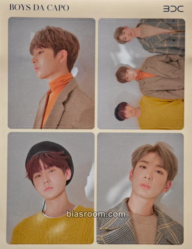 BDC - Boys Da Capo Album album inclusion sticker sheet