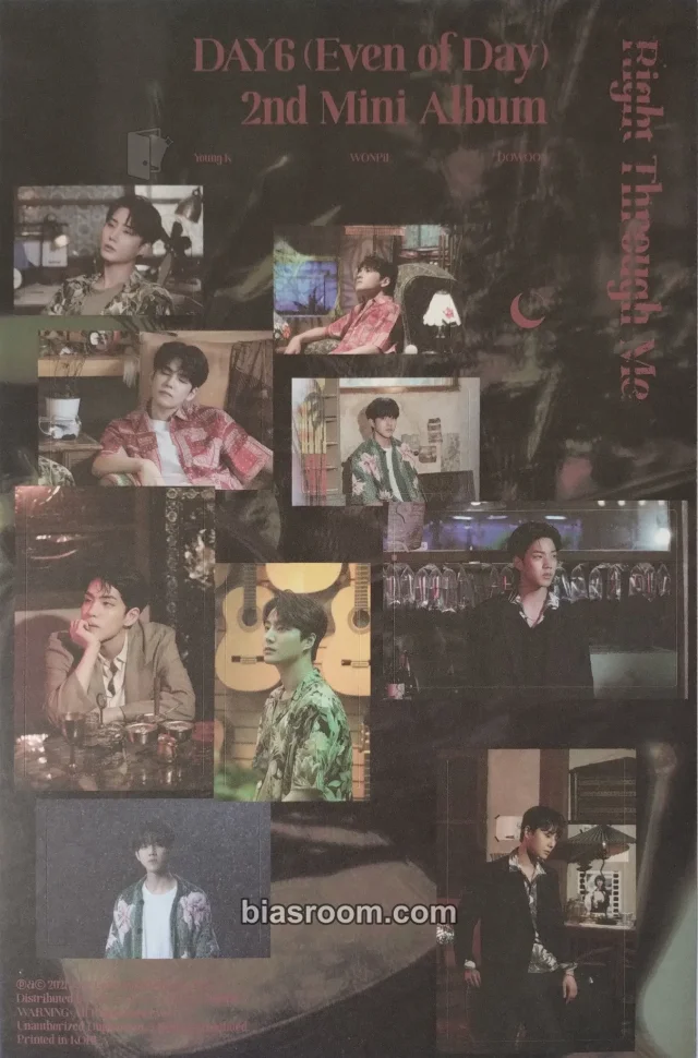 DAY6 - Right Through Me Album album inclusion sticker sheet