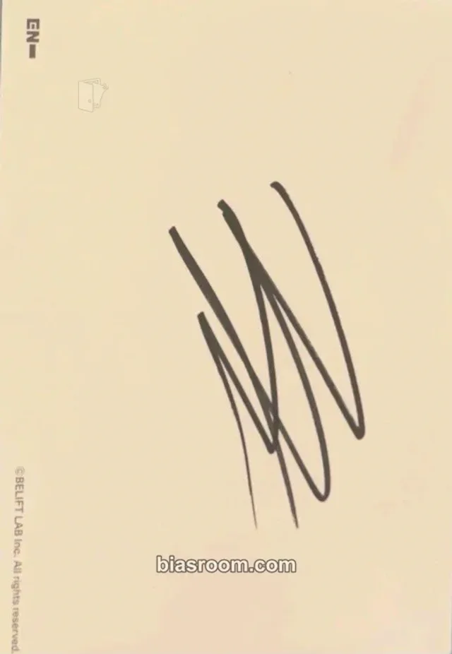 ENHYPEN - Jay - THE SIN: VANISH Album autographed postcard album inclusion