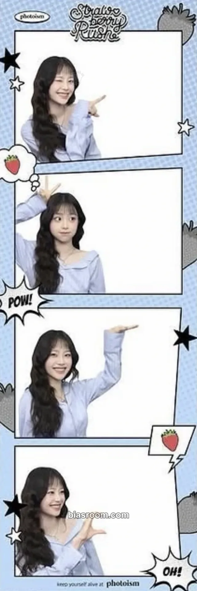 Chuu - Chuu - Strawberry Rush Album 4 cut photo photo strip photoism