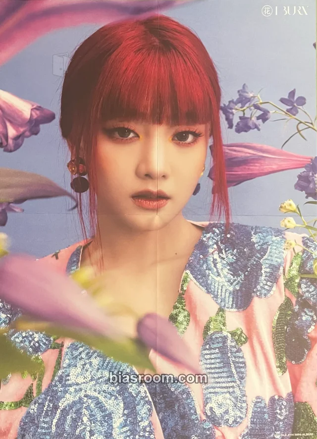 i-dle - Minnie - I Burn Album album inclusion poster flower version