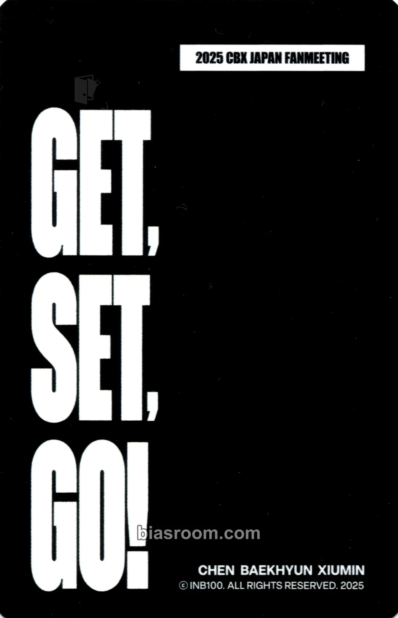 2025 CBX Japan Fanmeeting: Get, Set, Go! Photocard - EXO | Bias Room