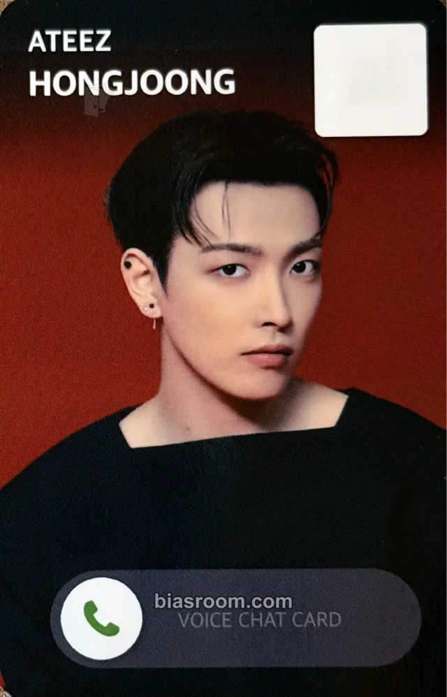 ATEEZ - Hongjoong - GOLDEN HOUR : Part.2 Album video call/fancall minirecord round 3 lucky draw (LD)